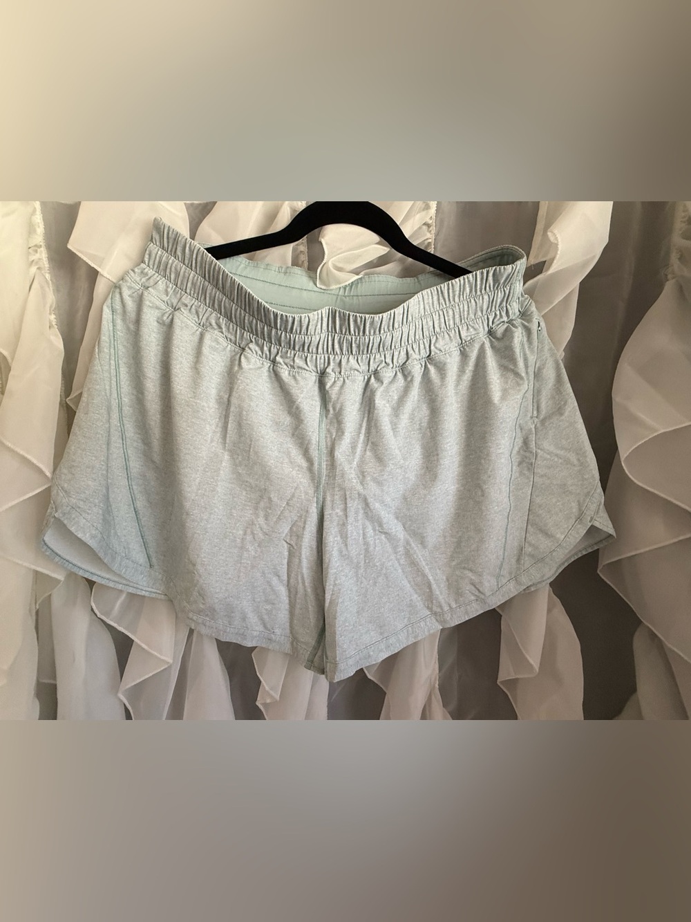 lululemon athletica Light Mint Athletic Shorts - Track that short 5”